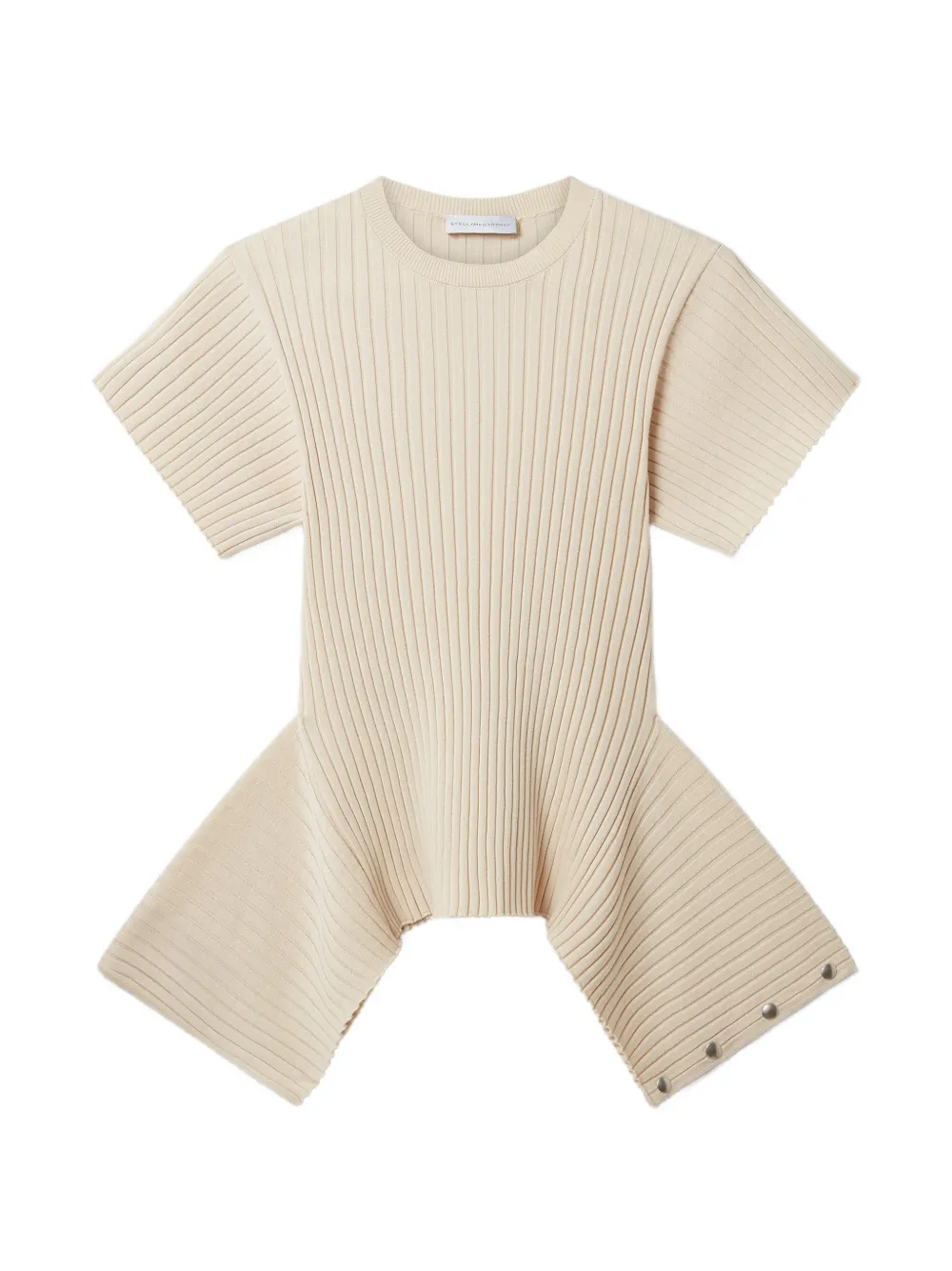 Stella McCartney Top a coste - Toni neutri