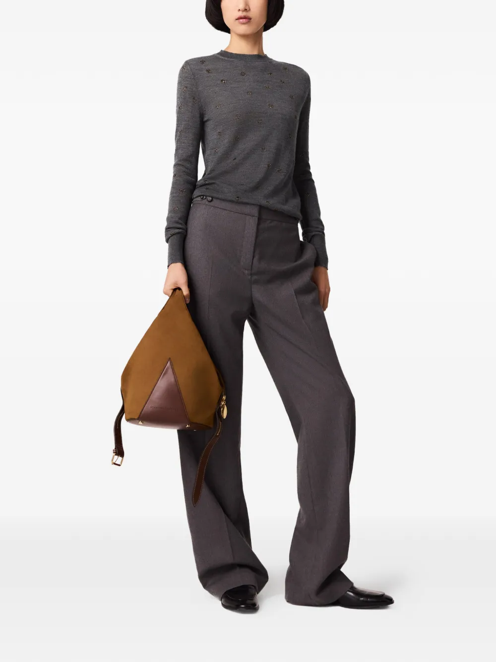 Stella McCartney Trui met geborduurde ster Grijs