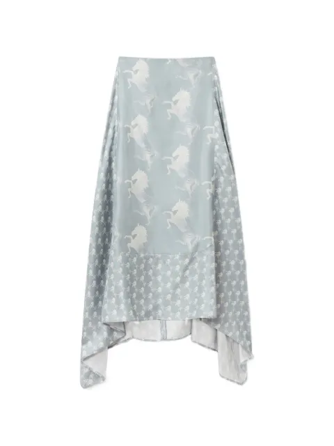 Stella McCartney falda con estampado de caballo