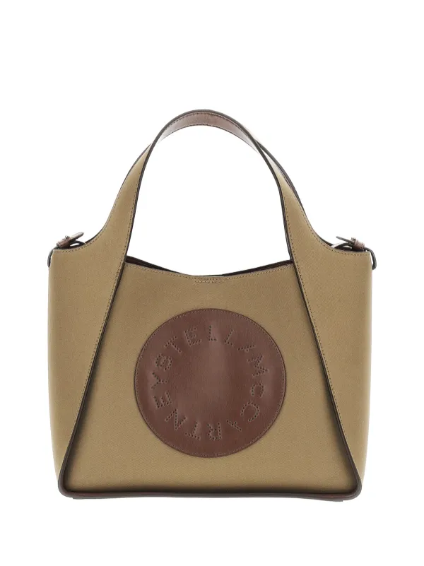 Stella McCartney Logo Crossbody Tote Bag in Green