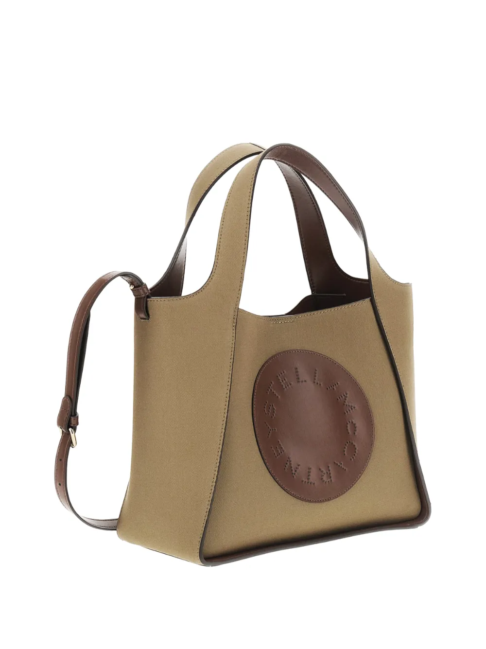 Stella McCartney Crossbody shopper met logo Groen
