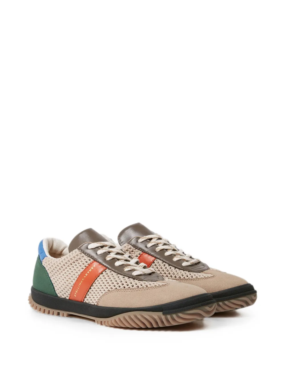 Stella McCartney Sneakers met mesh vlakken Beige