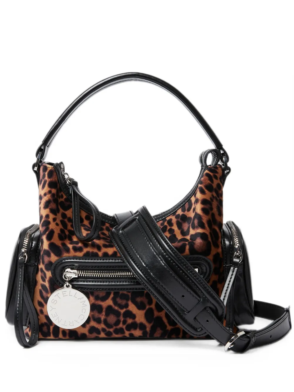 Stella McCartney leopard-print zipped shoulder bag - Toni neutri
