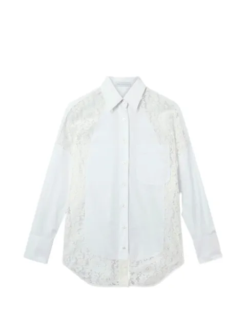 Stella McCartney camisa con panel de encaje