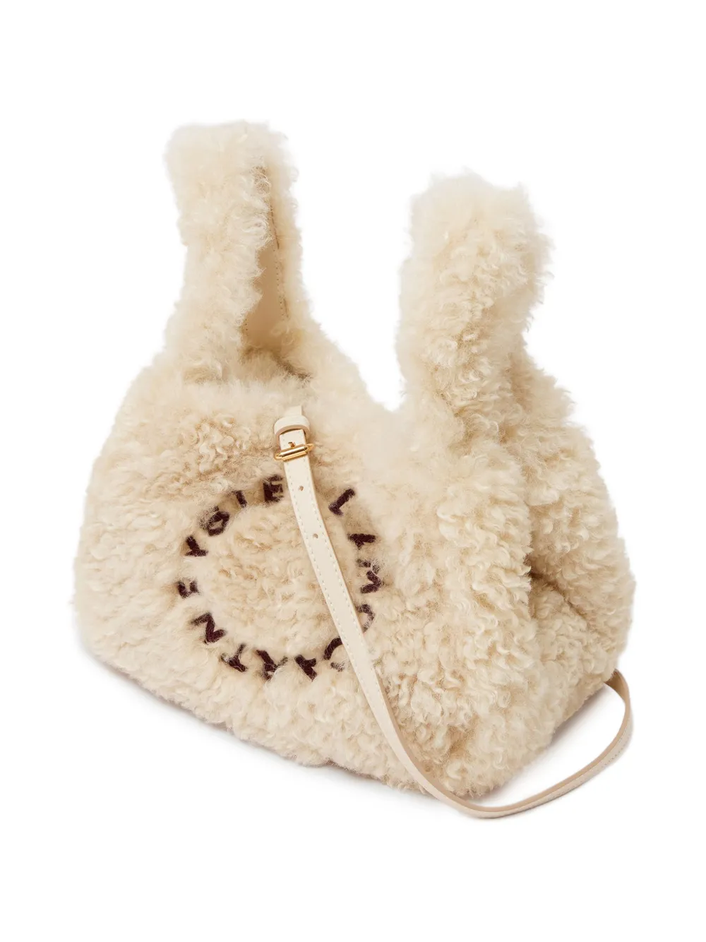 Stella McCartney Stella shopper van imitatielamswol Beige