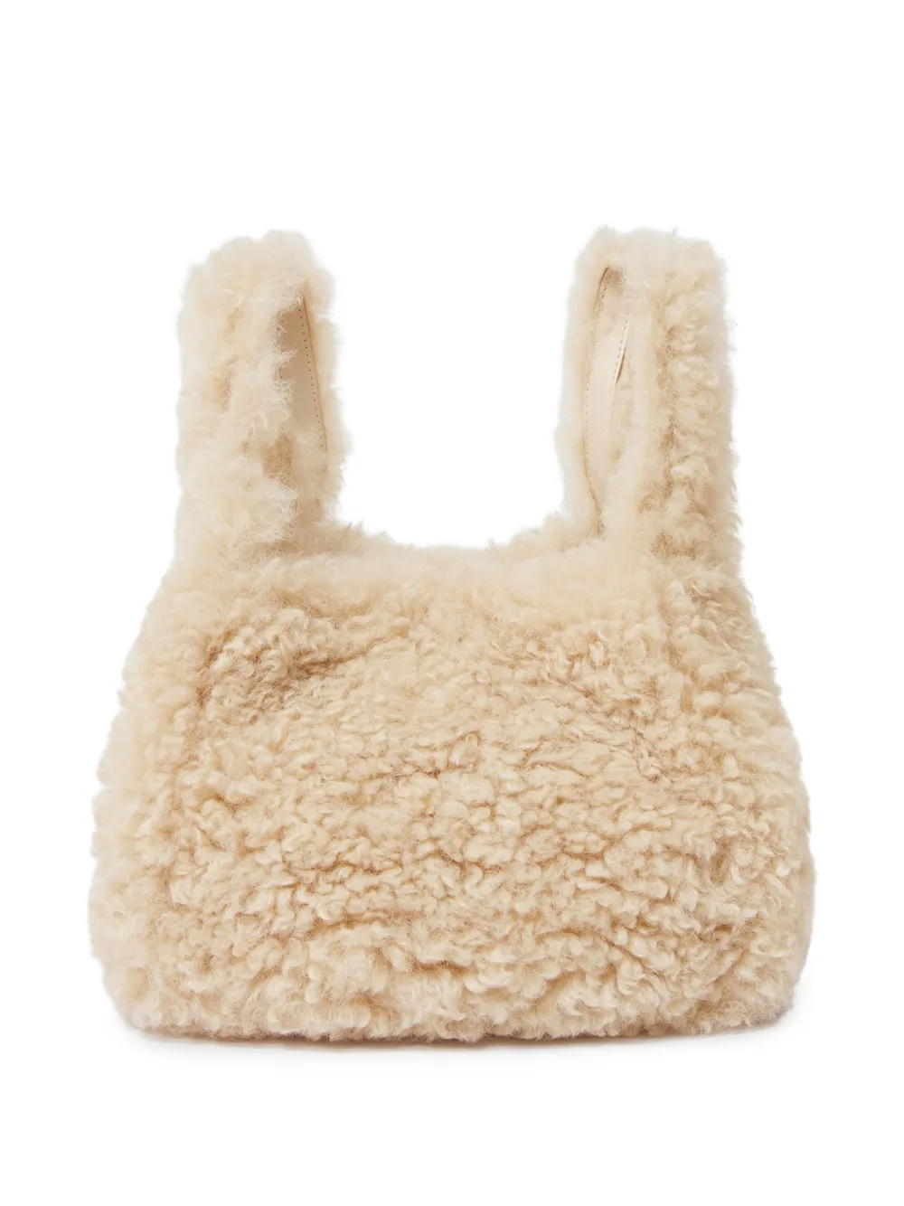 Stella McCartney Stella shopper van imitatielamswol Beige