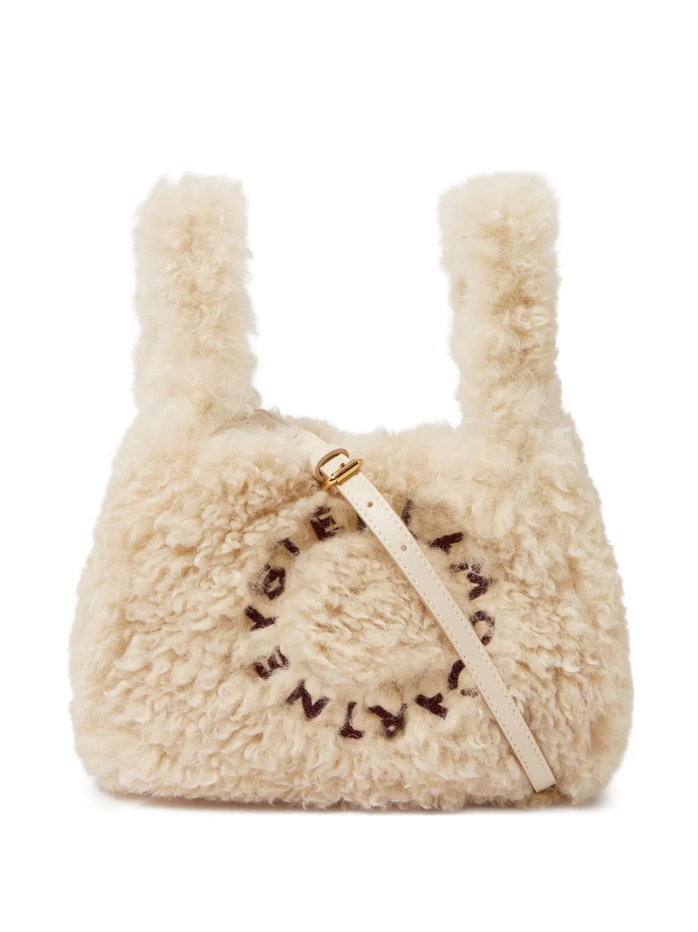Stella McCartney Stella shopper van imitatielamswol Beige