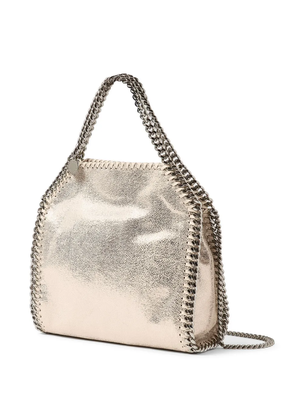 Stella McCartney Falabella metallic shopper Roze