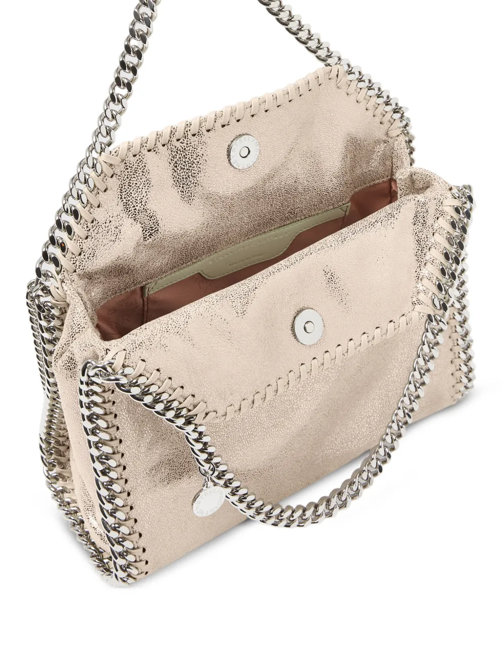 Stella McCartney Falabella metallic shopper Roze
