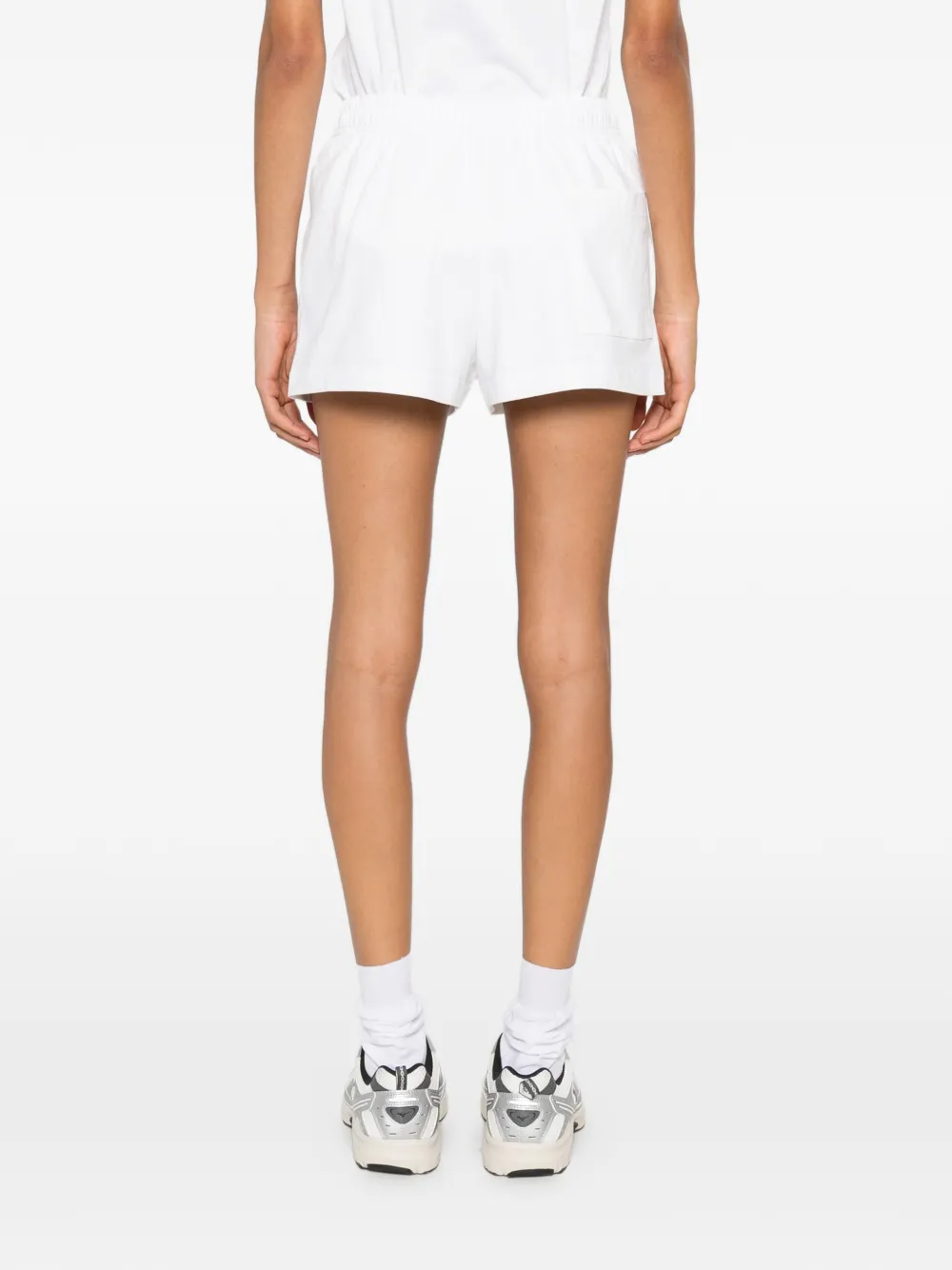 Sporty & Rich Shorts met geborduurd logo Wit
