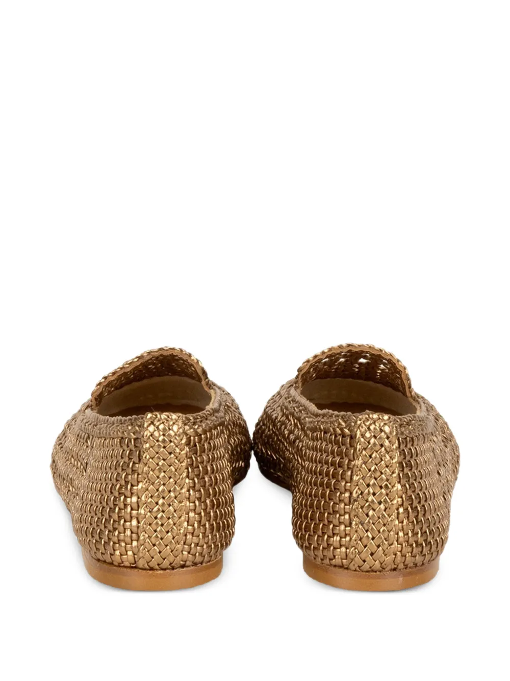  Status Mocasines Slip-on Tejidos - Dorado 