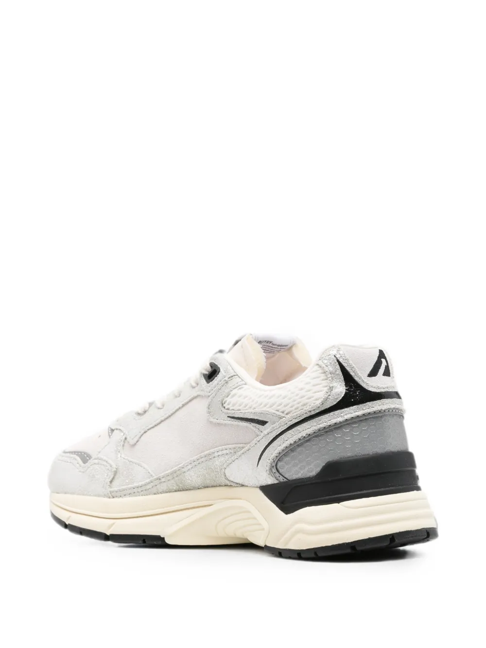 Autry Hyperway panelled leather sneakers Zilver