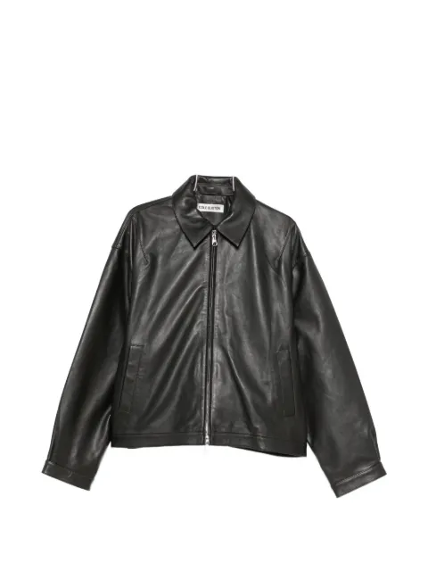 COLE BUXTON leather zip-up jacket