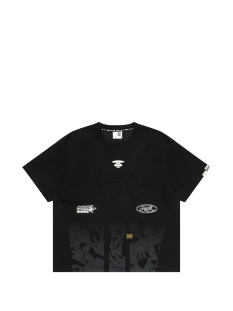 AAPE BY *A BATHING APE® logo-embroidered camouflage-print T-shirt