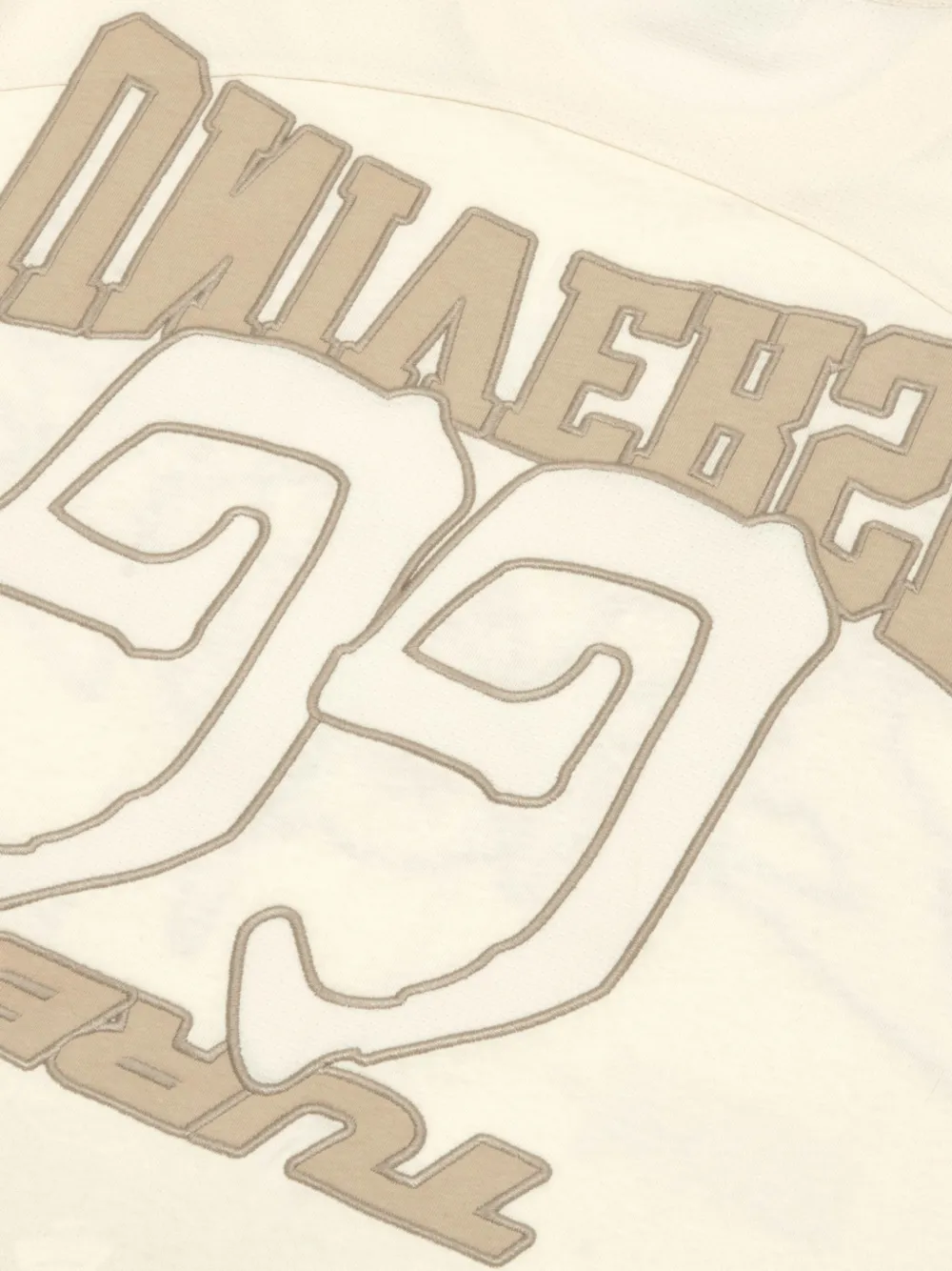 AAPE BY *A BATHING APE Katoenen T-shirt met logo-applicatie Beige