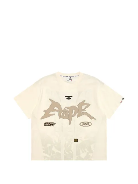 AAPE BY *A BATHING APE® logo-appliqué cotton T-shirt