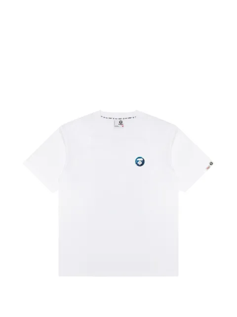 AAPE BY *A BATHING APE® logo-patch graphic-print T-shirt