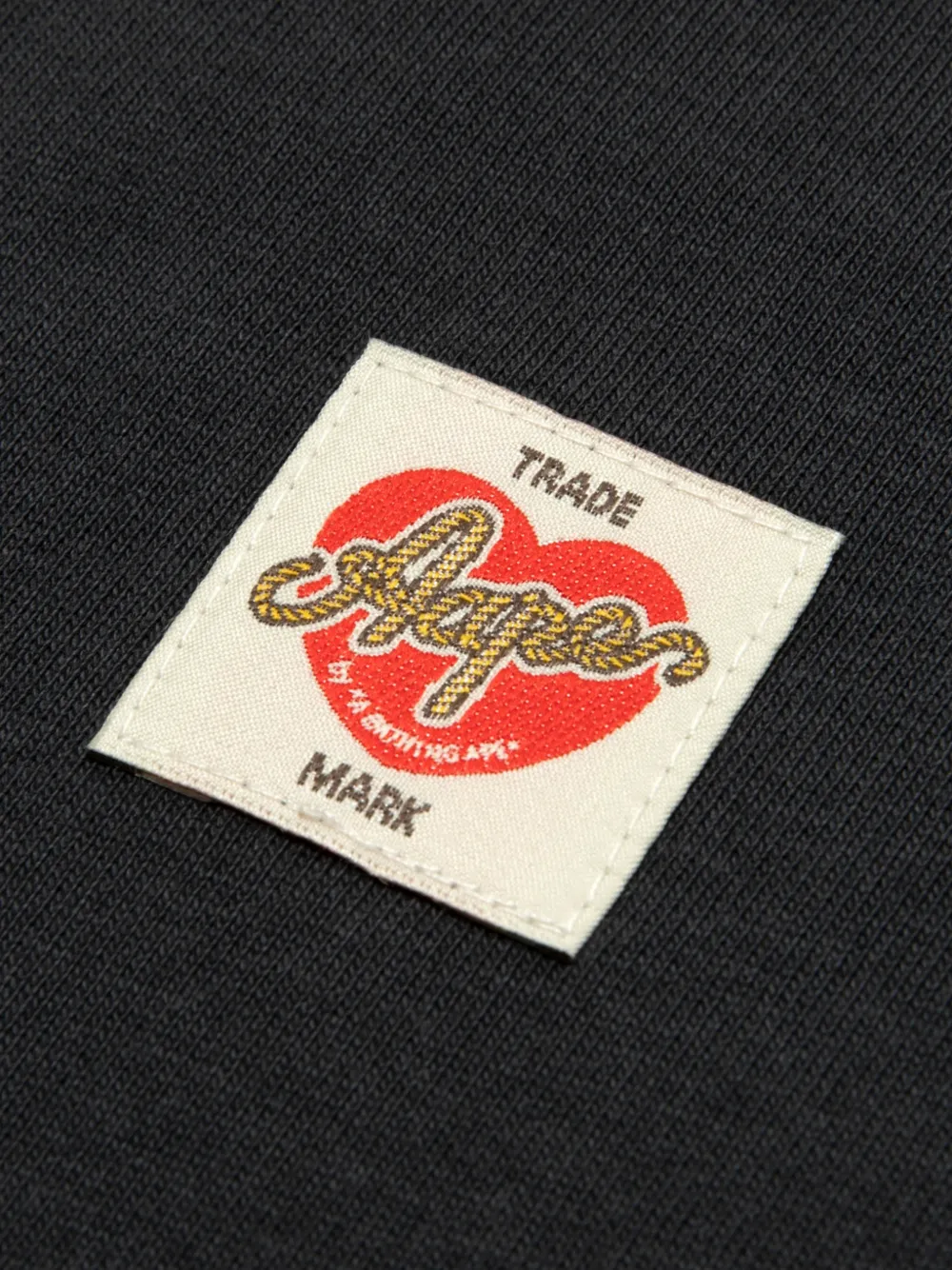 AAPE BY *A BATHING APE Katoenen T-shirt met logoprint Zwart