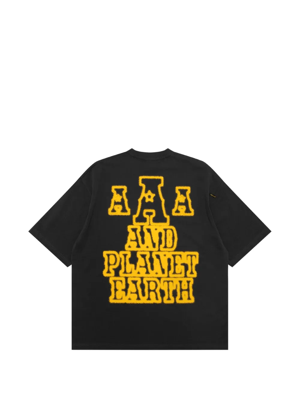 AAPE BY *A BATHING APE Katoenen T-shirt met logoprint Zwart