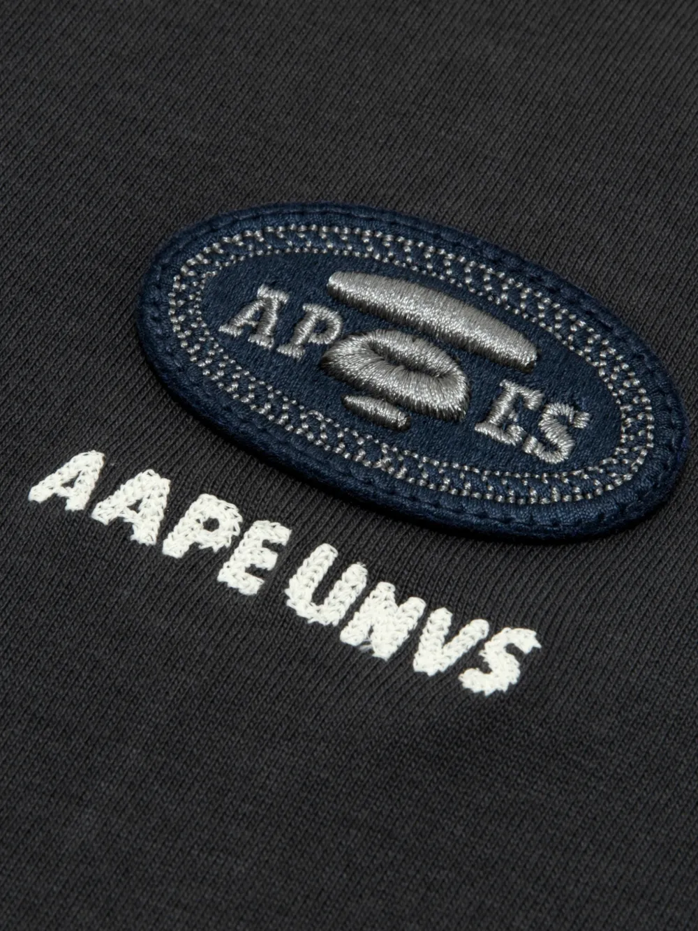AAPE BY *A BATHING APE Katoenen T-shirt met logoprint Zwart