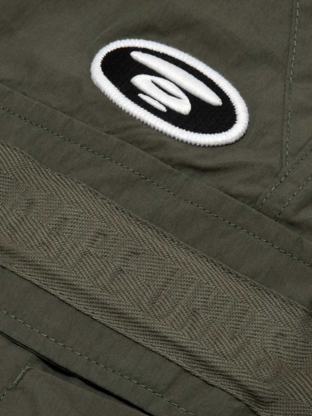 AAPE BY *A BATHING APE Cargo shorts met logopatch Groen