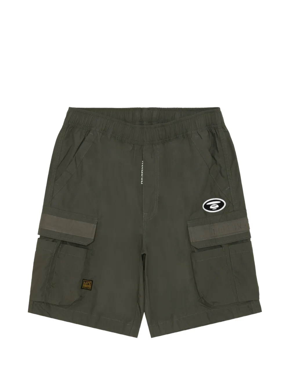 AAPE BY *A BATHING APE® logo-patch cargo shorts - Verde