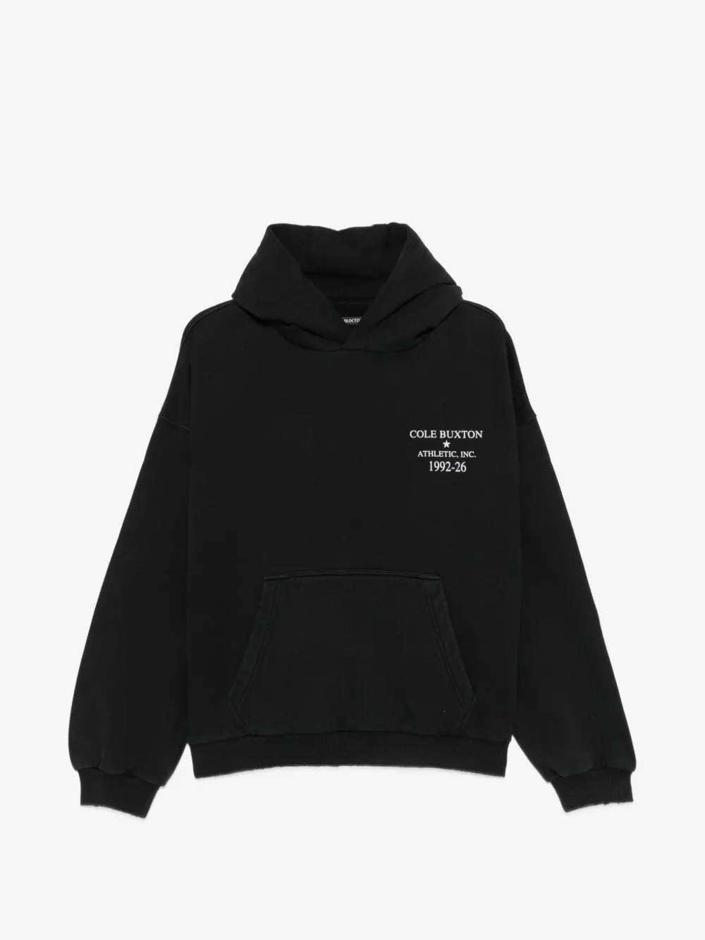 COLE BUXTON logo-print hoodie | Black | Image 1
