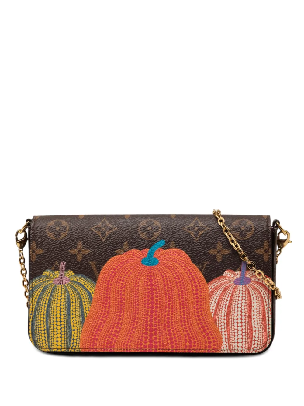 Louis Vuitton Pre-Owned 2021-2026 Yayoi Kusama Monogram Pumpkins Pochette Felicie crossbody bag - Braun