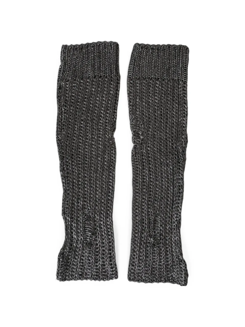 Dolce & Gabbana Gerafelde vingerloze handschoenen Grijs