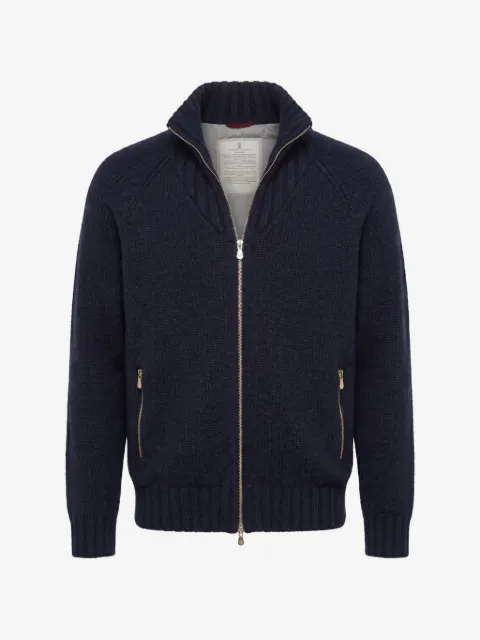 Brunello Cucinelli chunky-knit zip-up cardigan