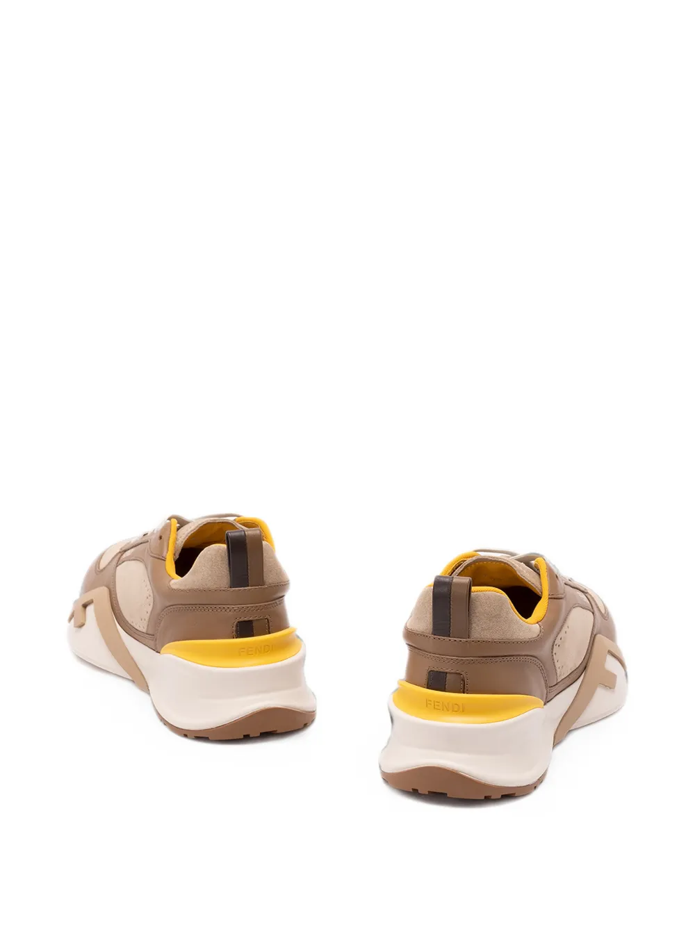 FENDI Flow panelled sneakers Bruin