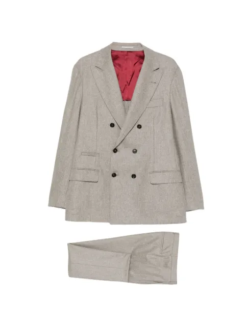 Brunello Cucinelli double-breasted wool suit