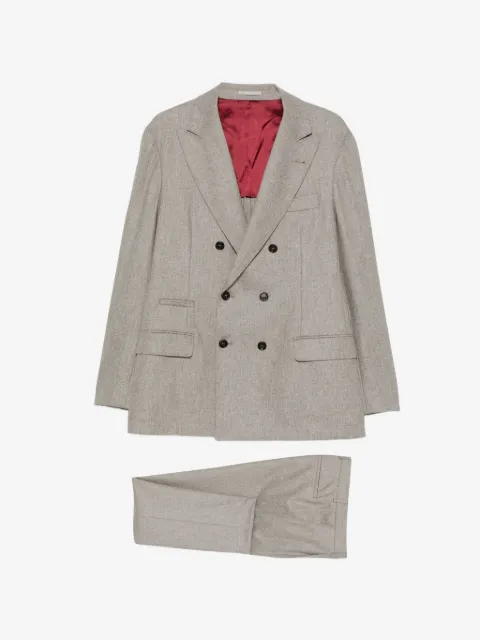 Brunello Cucinelli double-breasted wool suit