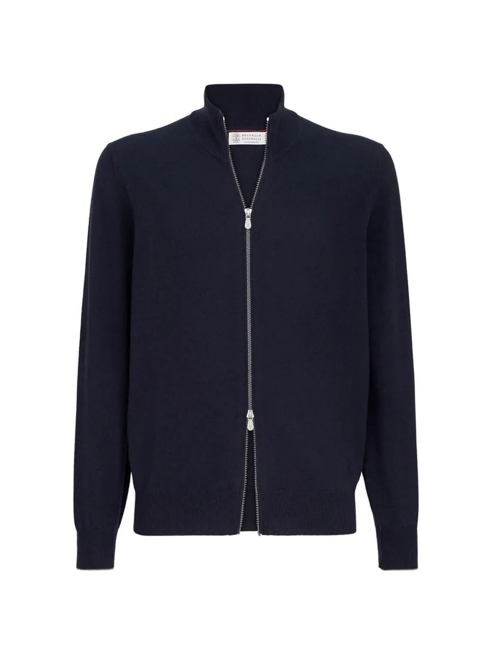 Brunello Cucinelli zip-up cardigan - Blu