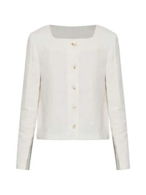 Posse Emma square-neck button-up jacket