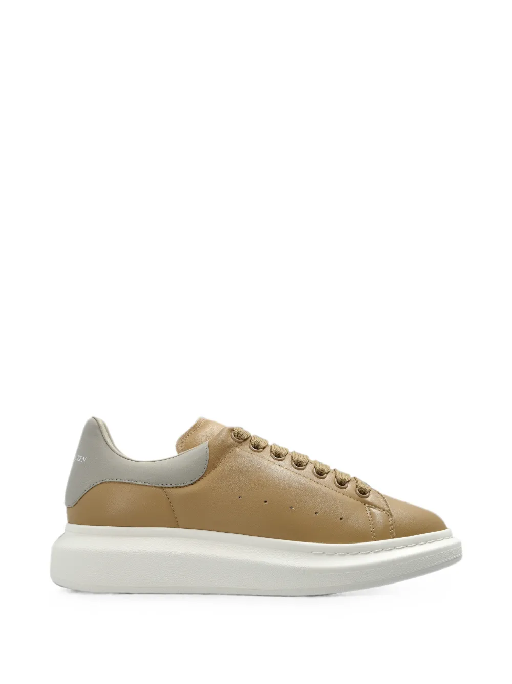 Alexander McQueen Oversized leather sneakers - Neutrals