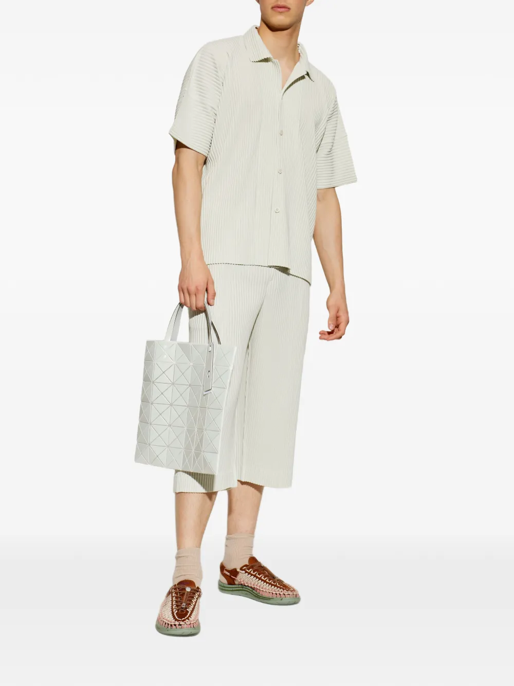 Homme Plissé Issey Miyake Cropped plooibroek Groen