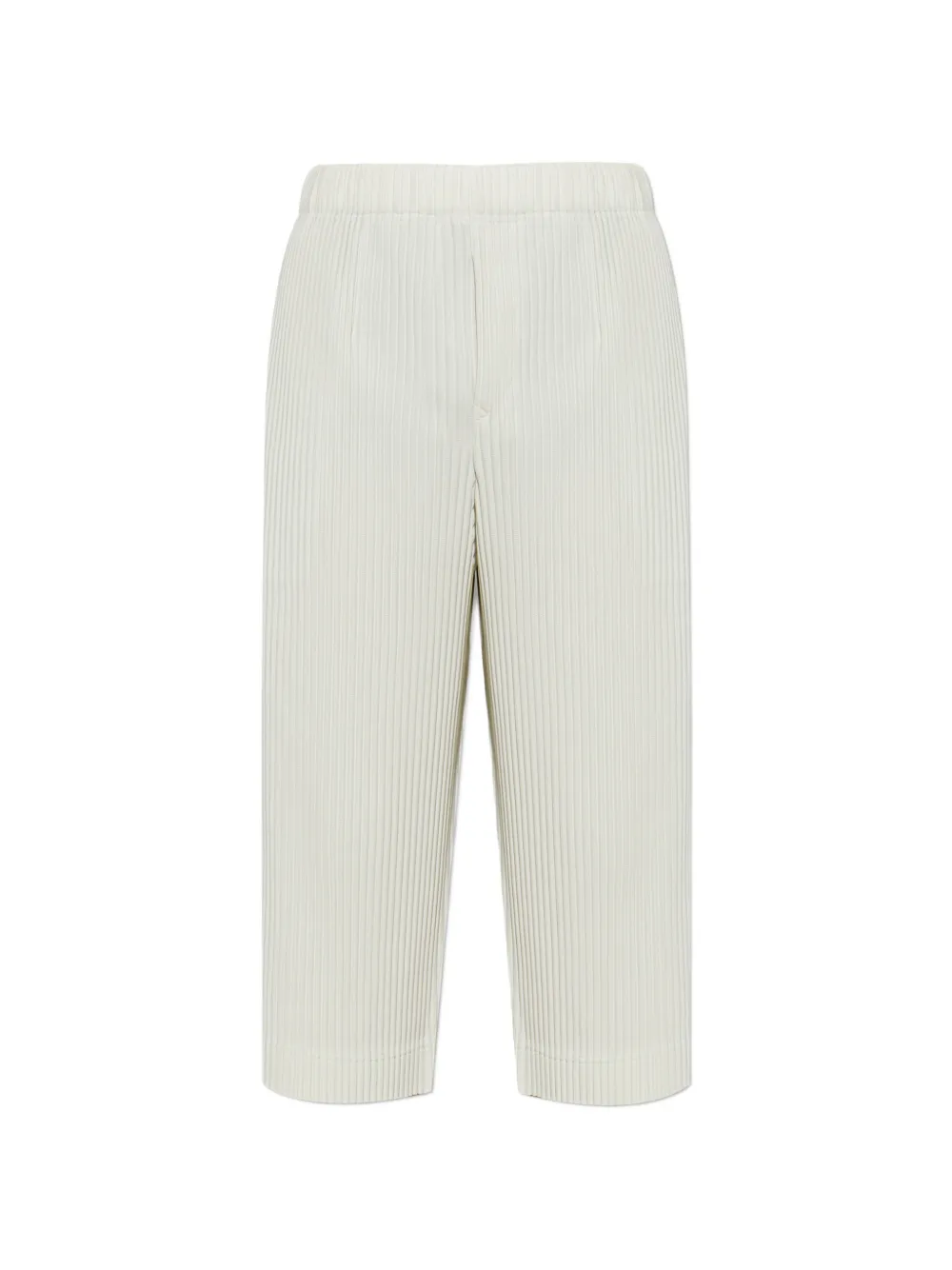 Homme Plissé Issey Miyake Pantaloni crop con pieghe - Verde