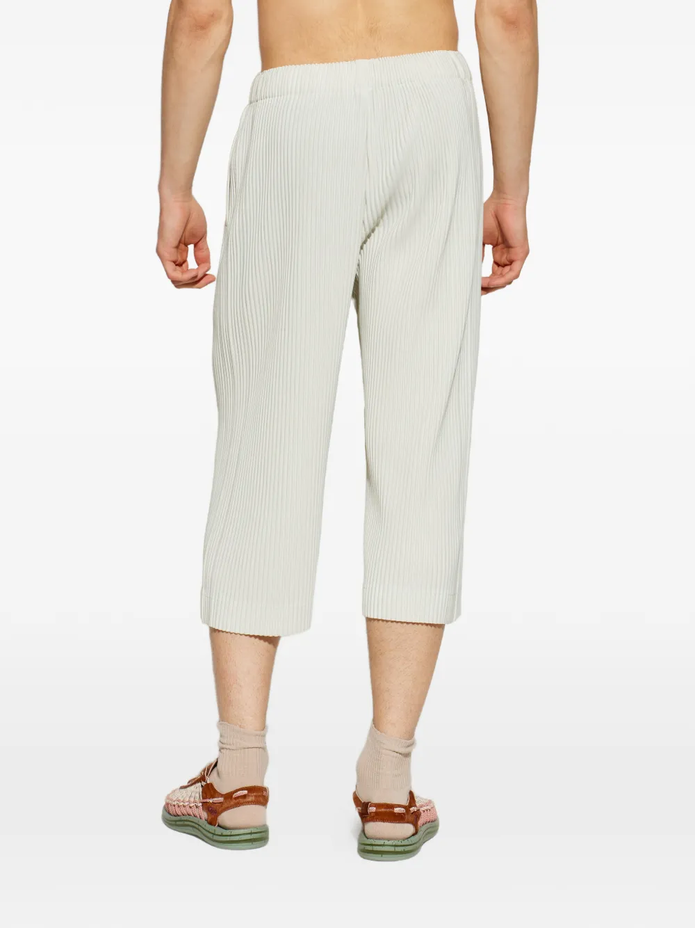 Homme Plissé Issey Miyake Cropped plooibroek Groen
