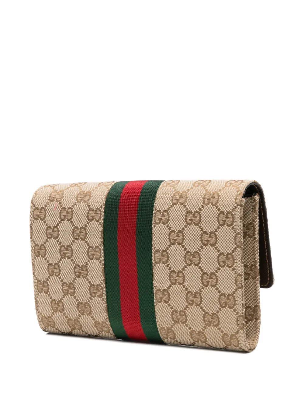 Gucci Horsebit Web schoudertas Beige