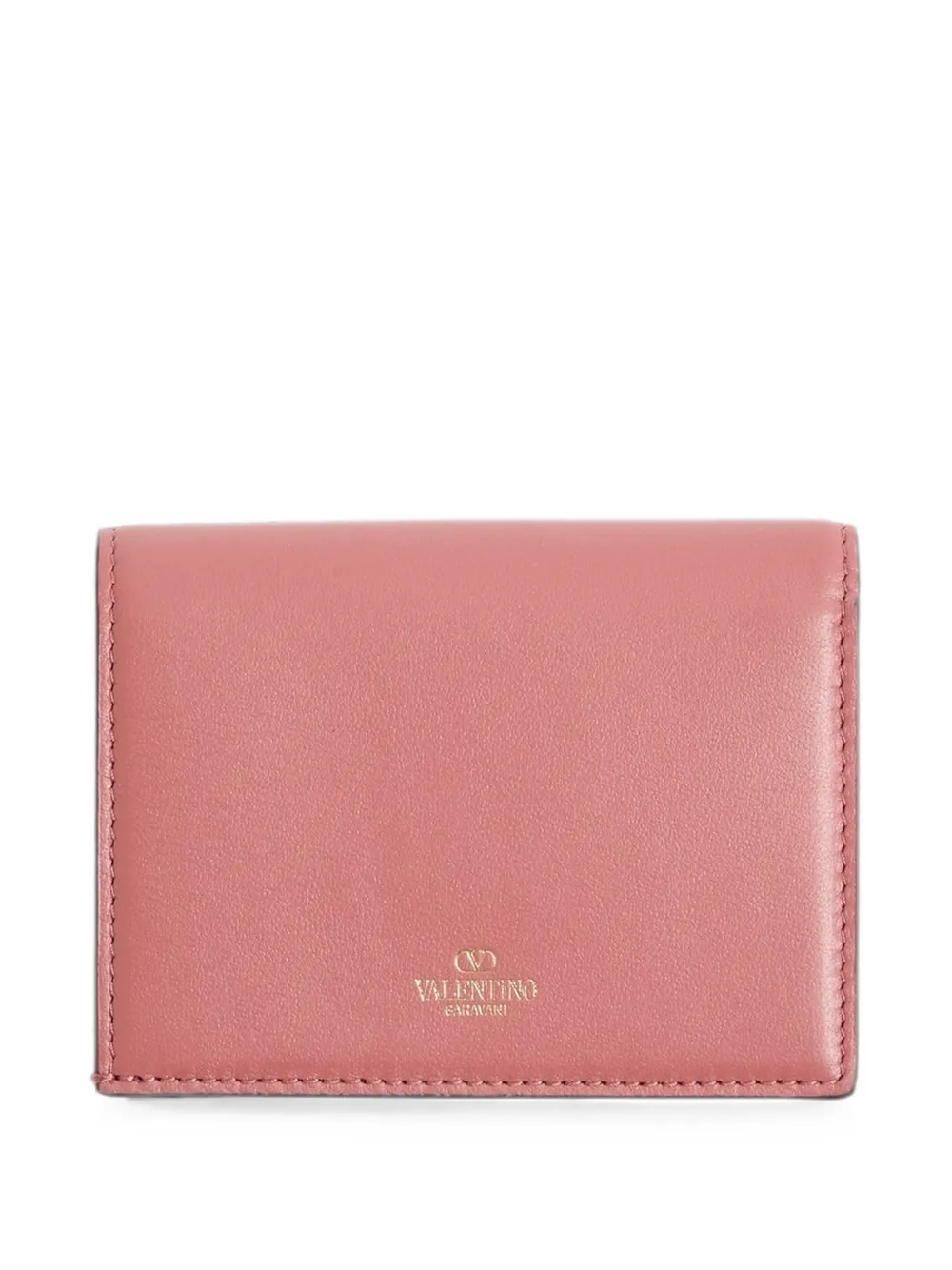 Valentino Garavani VLogo The Bold Edition kleine kalfsleren portemonnee Roze