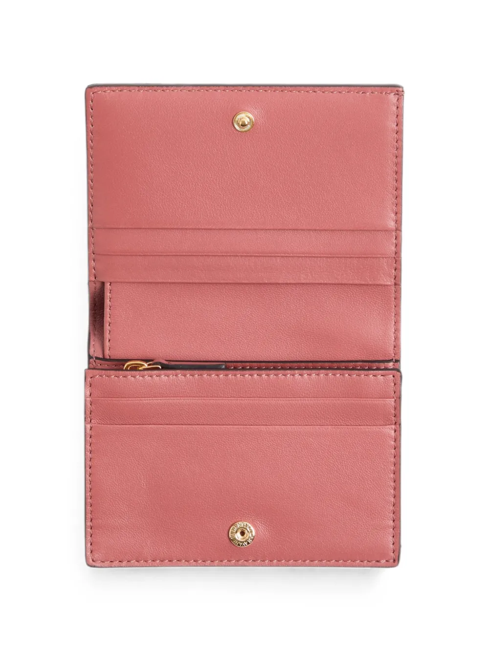 Valentino Garavani VLogo The Bold Edition kleine kalfsleren portemonnee Roze