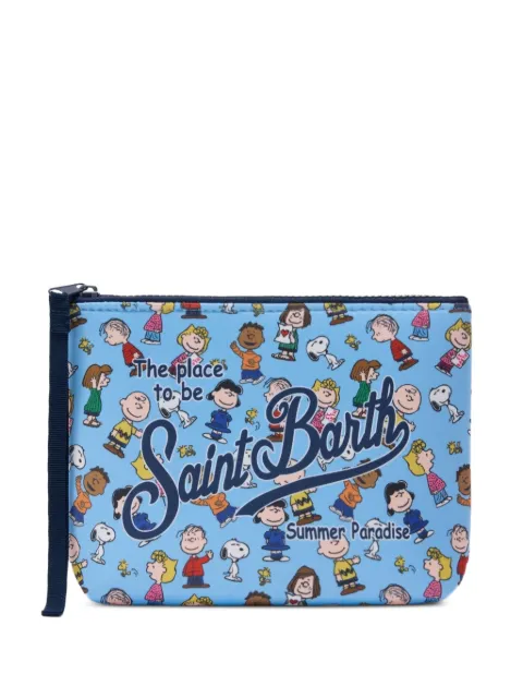 MC2 Saint Barth Aline scuba pouch with Snoopy and Friends print