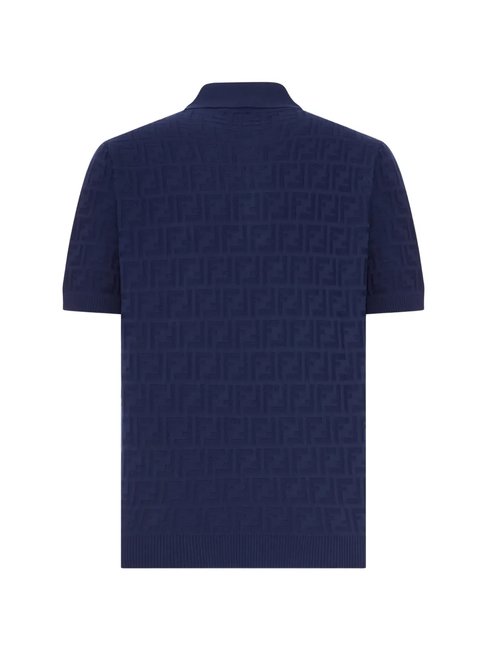 FENDI Poloshirt met FF-patroon Blauw