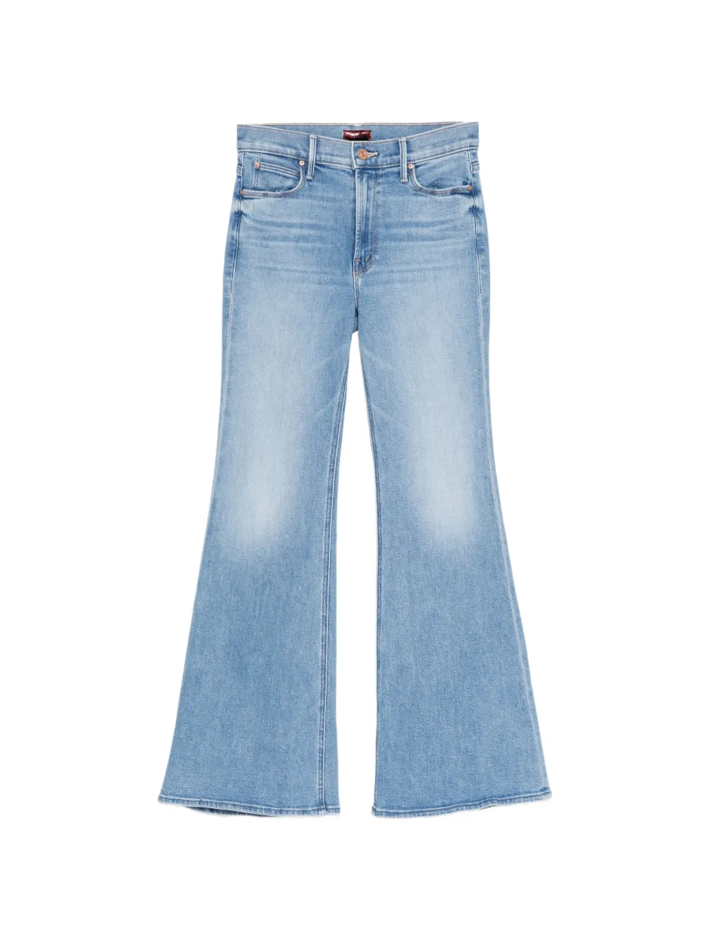 MOTHER flared-leg whiskered jeans - Blu