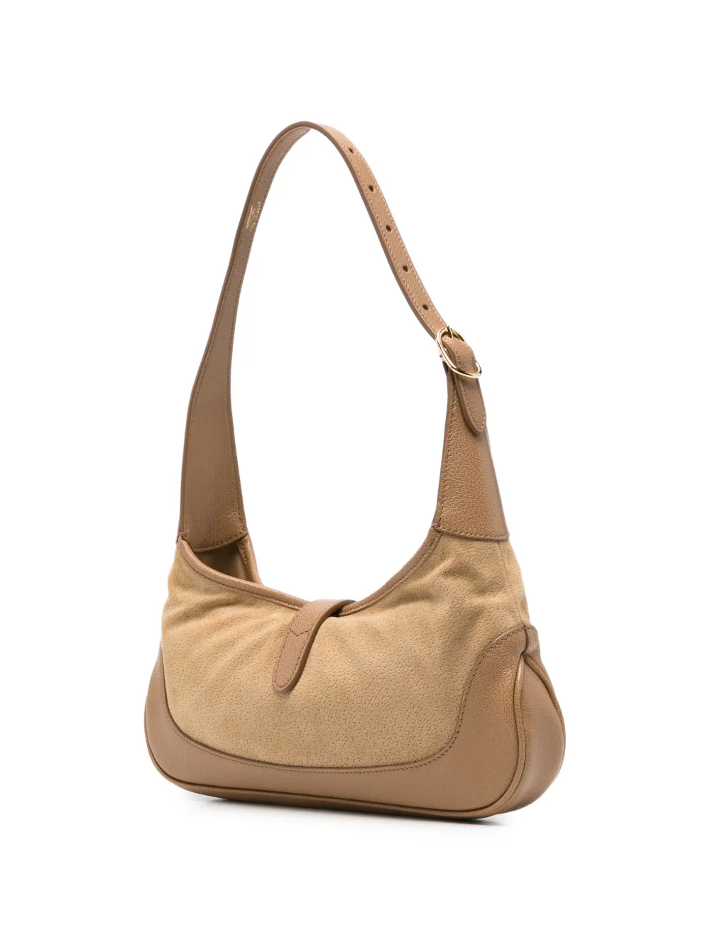 Gucci Jackie 1961 suède schoudertas Beige