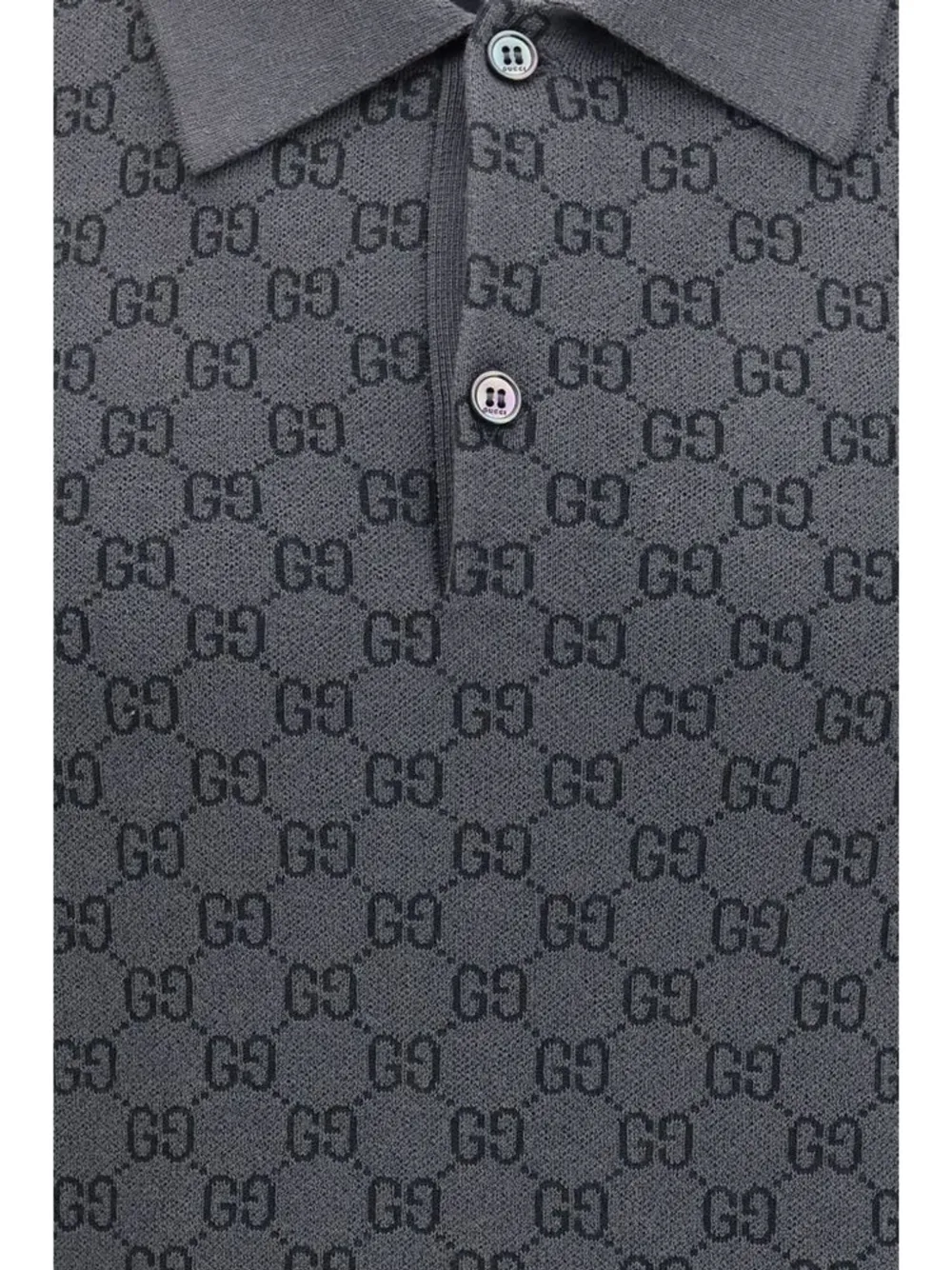 Gucci GG poloshirt met monogram Grijs