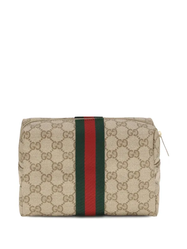 Gucci GGパターン コスメポーチ | ニュートラル | FARFETCH JP
