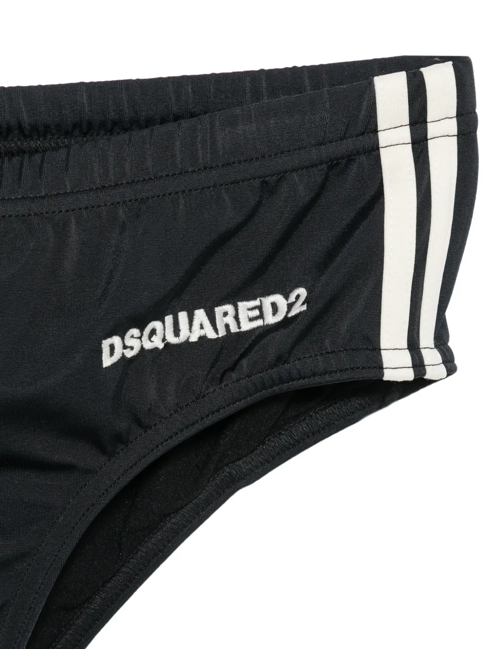 DSQUARED2 Zwembroek met zijstreep Zwart