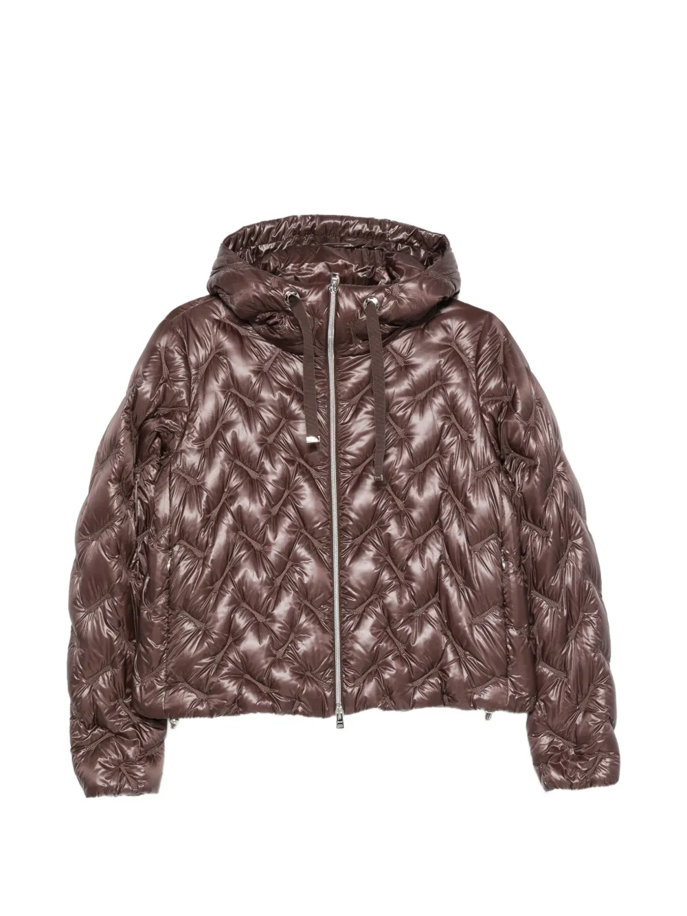 Herno quilted hooded jacket - Marrone